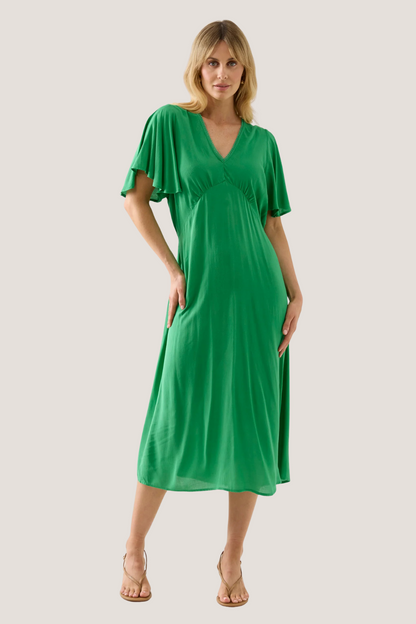 Oline Midi Dress | Green