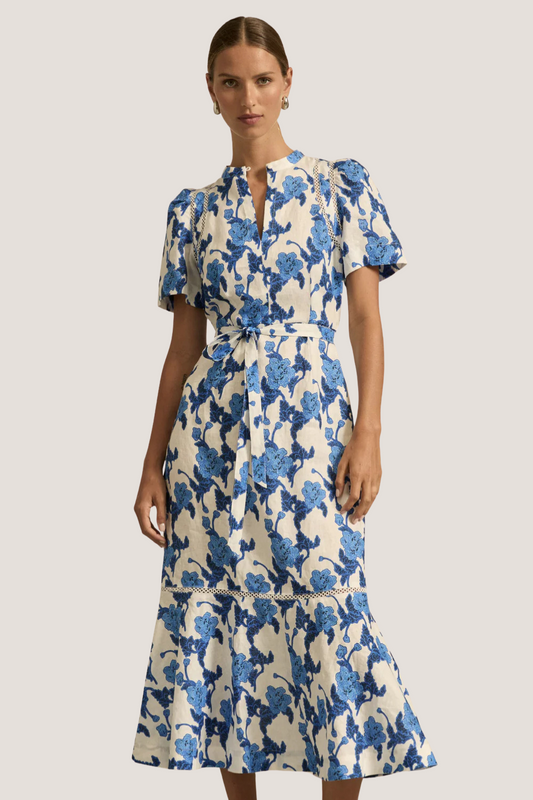Cable Dress | Azure Bouquet