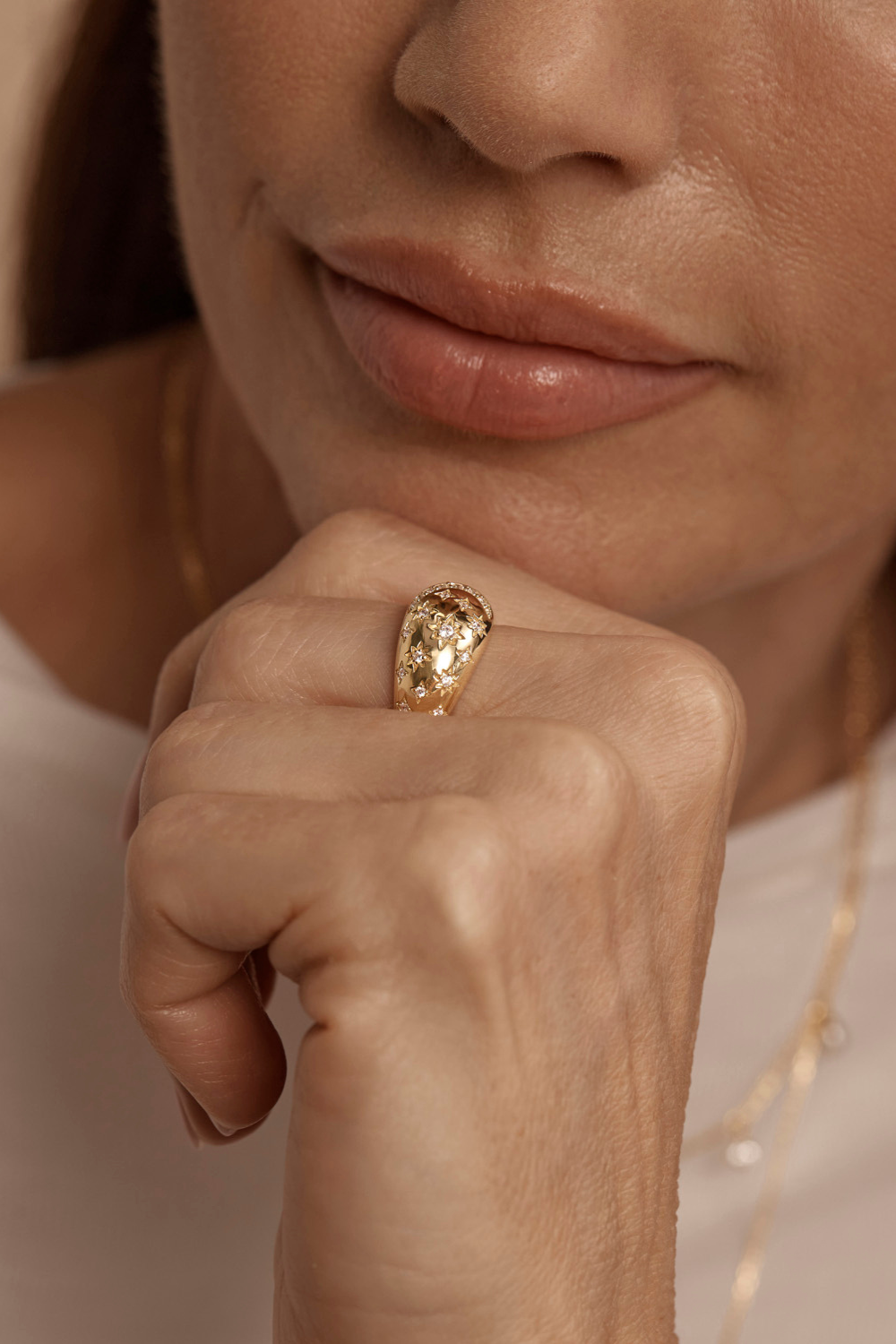 18k Gold Vermeil My Moon And Stars Ring