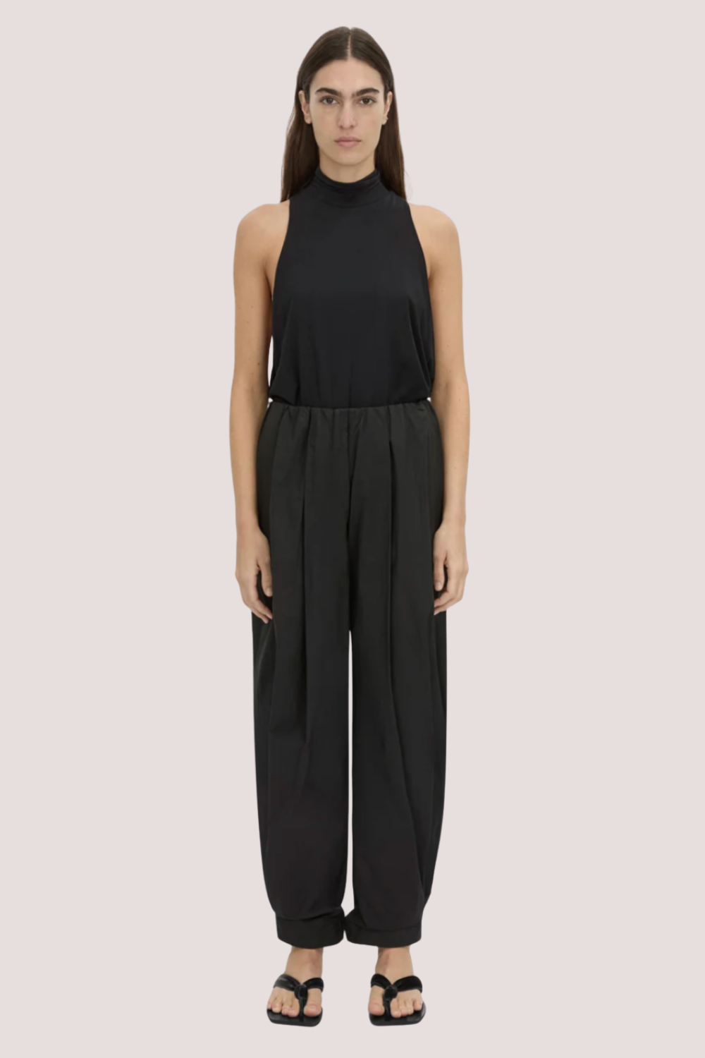 Rhia Balloon Leg Pant | Black