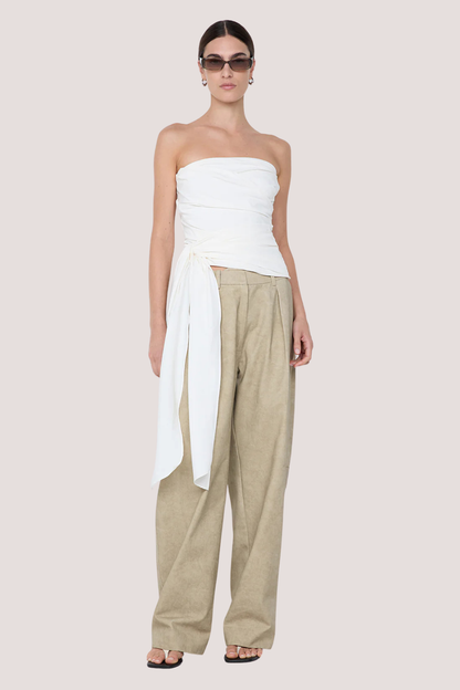 Belle Strapless Top | Ivory