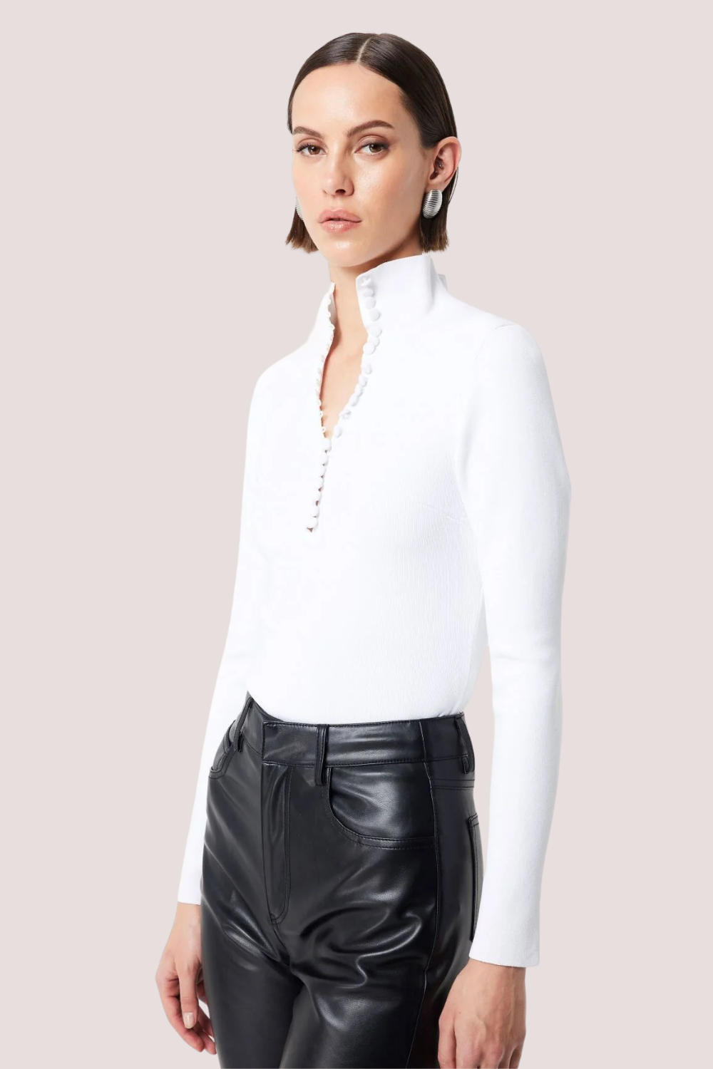 Mayfair Long Sleeve Top | Off White