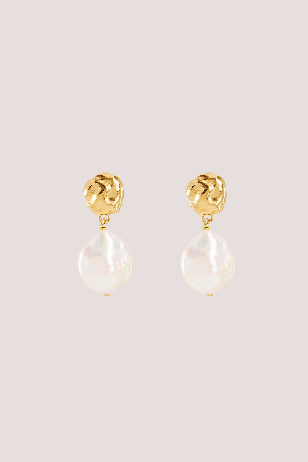 18k Gold Vermeil Endless Grace Pearl Drop Earrings