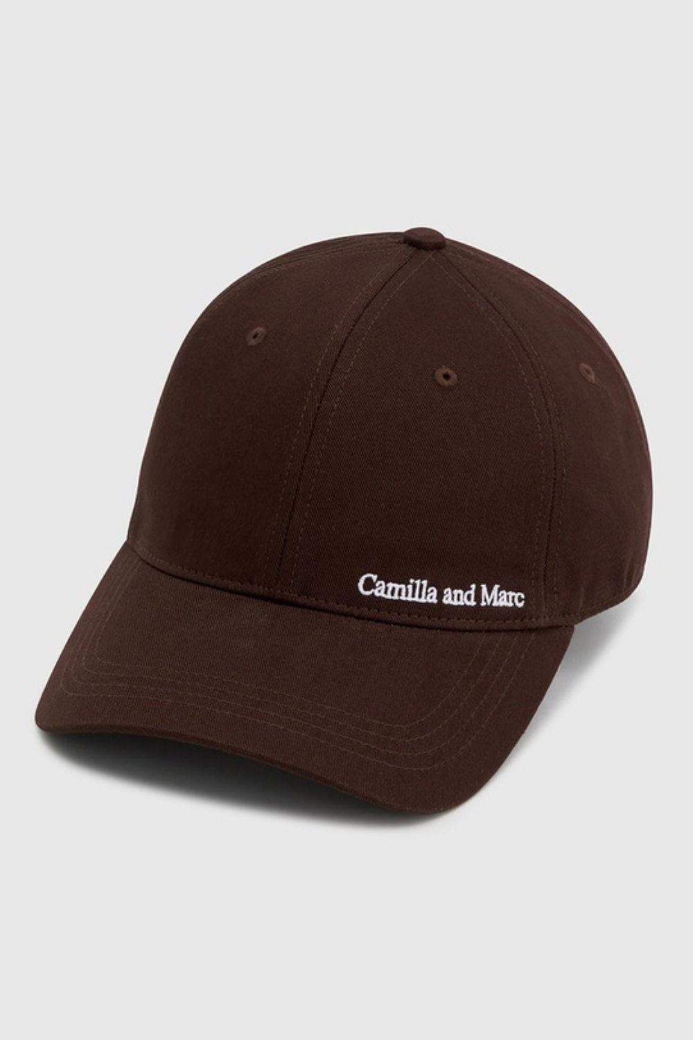 Thome Embroidered Cap | Chocolate