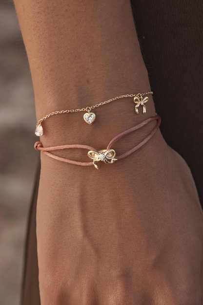 18k Gold Vermeil Forever Yours Charm Bracelet