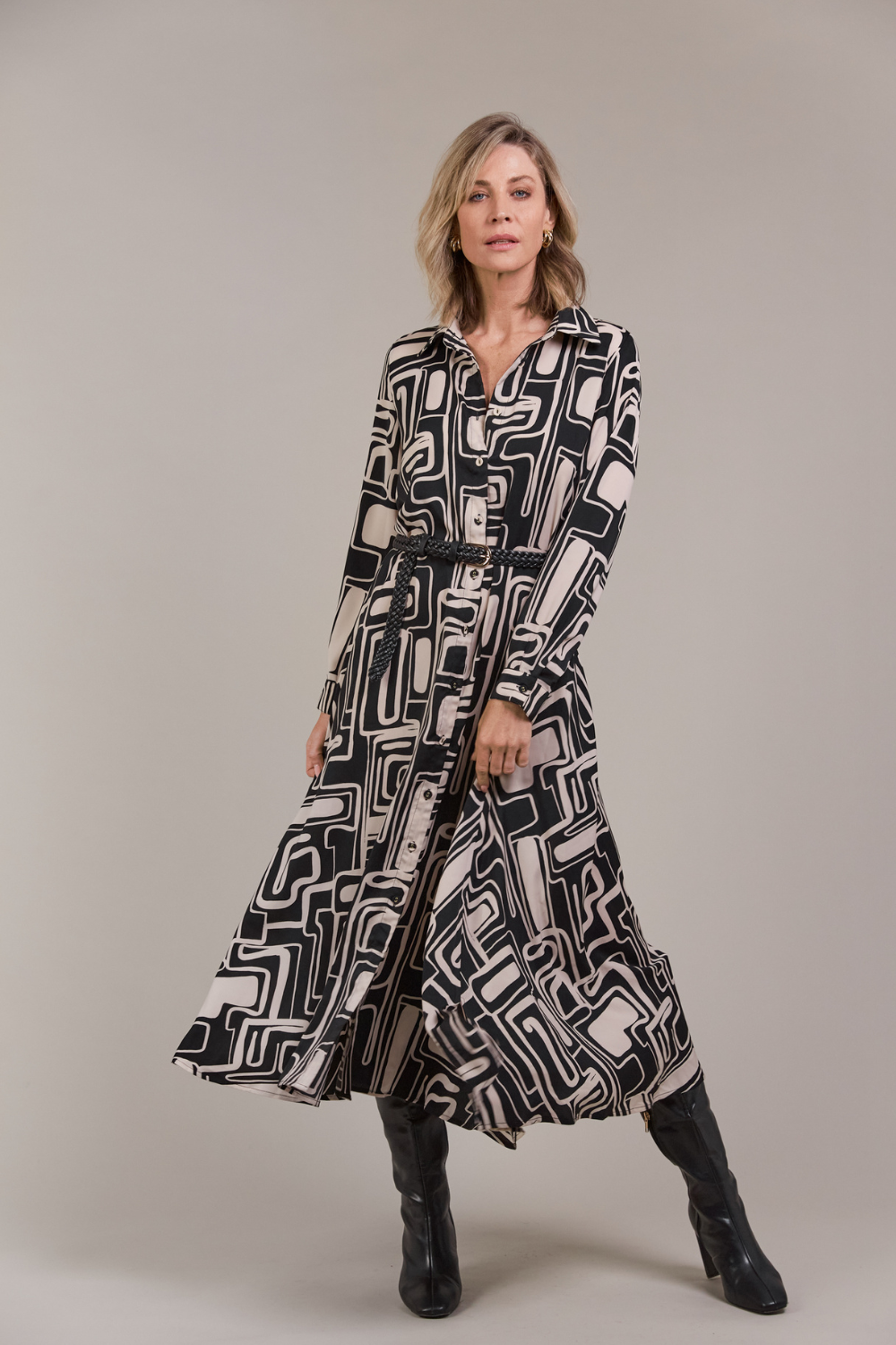 Elsie Shirt Dress | Geo