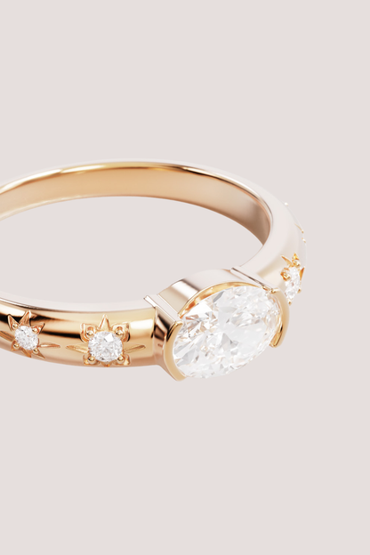 18k Gold Vermeil Celestial Skies Ring