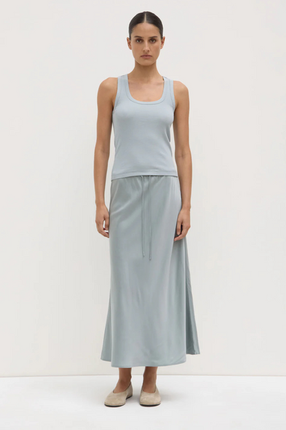 Robyn Scoop Neck Rib Tank | Cloud