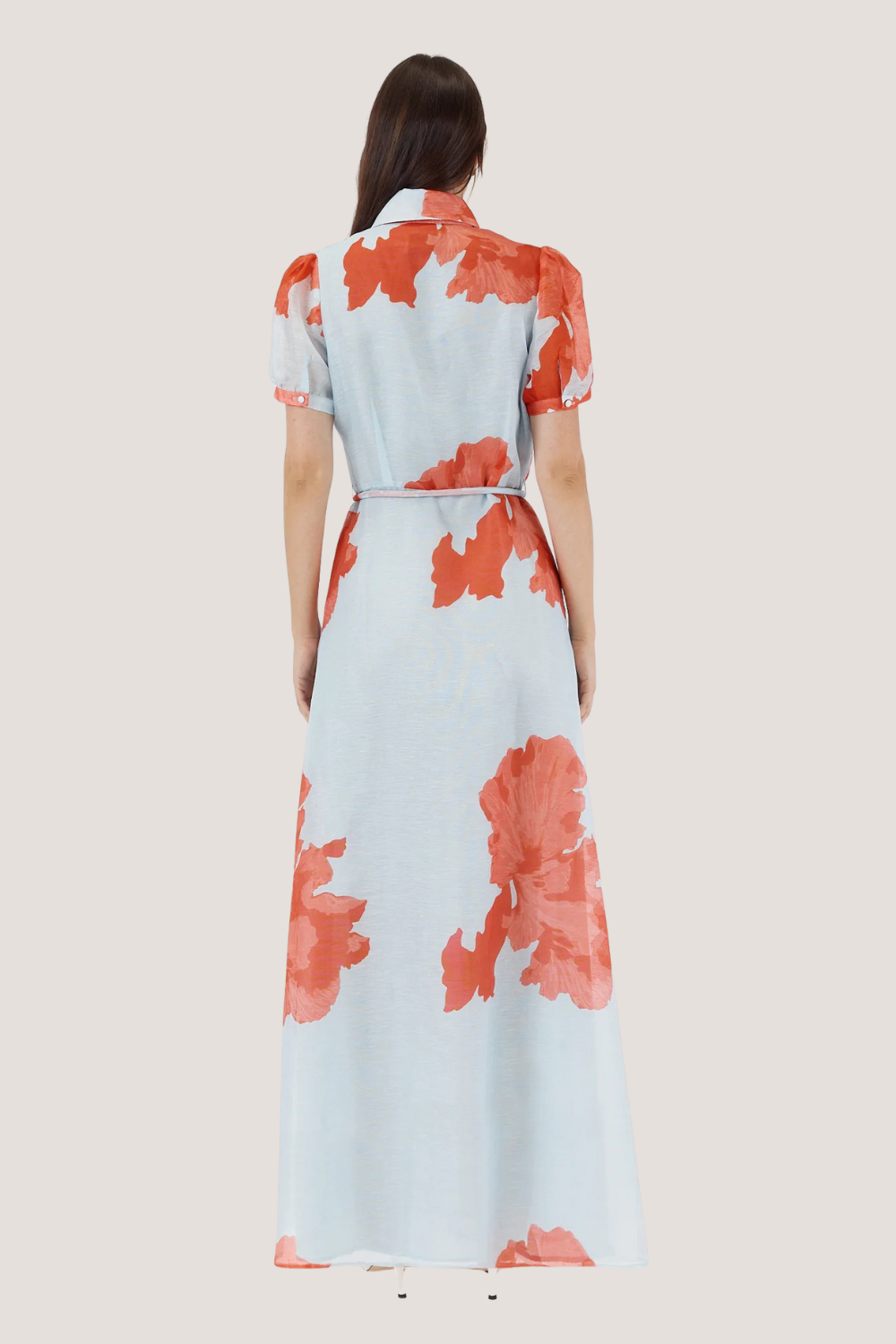 Janelle Maxi Shirt Dress | Floral Print