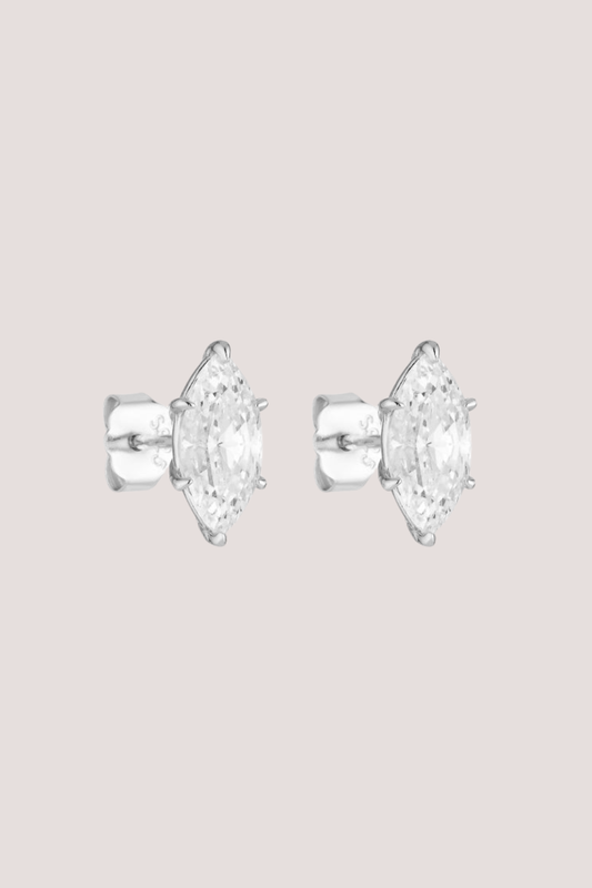 Marquise Studs 1CT | Silver