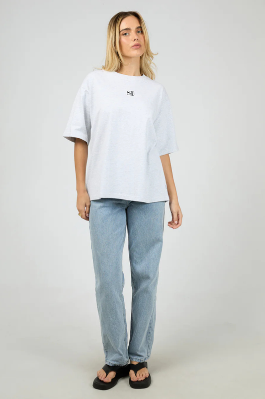 Silent Luxe Tee | Snow Marle