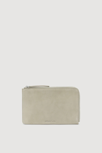 Neve Suede Pouch | Taupe