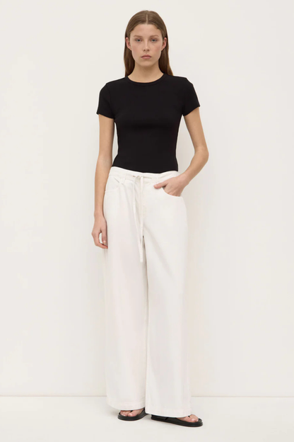 Linley Rib Tee | Black