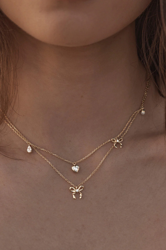 18k Gold Vermeil Forever Yours Charm Choker