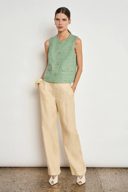 Offset Pant | Eggshell