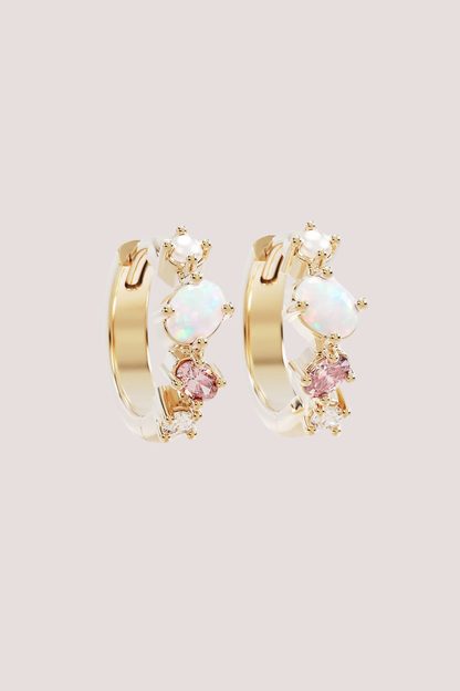 18k Gold Vermeil Cosmic Bloom Hoops