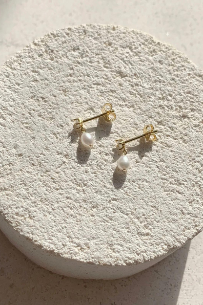 Aspen Mini Drop Earrings | Gold