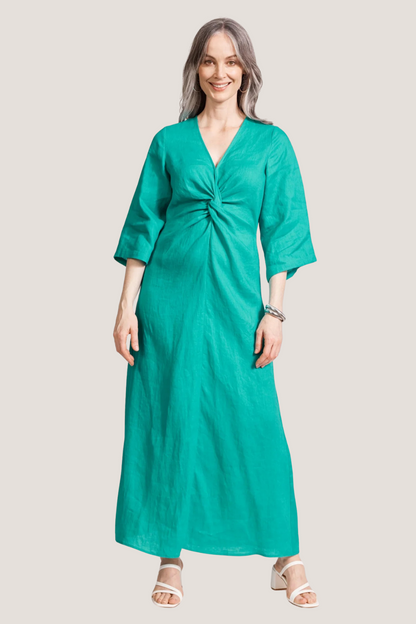Miramar Twist Maxi Dress | Lagoon