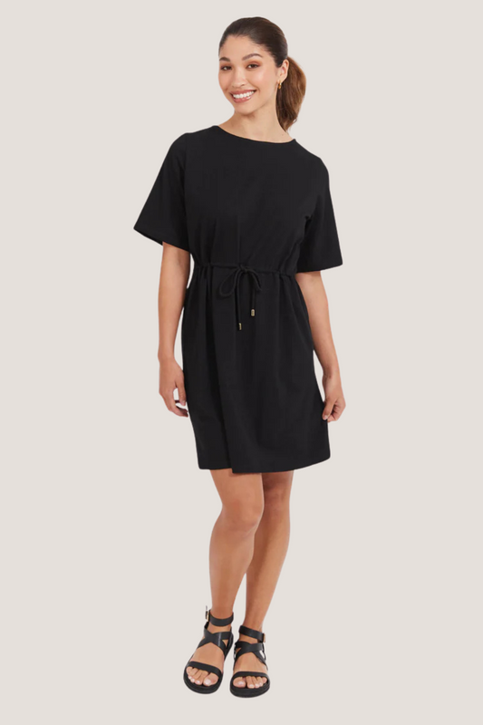 Jardin Tshirt Dress | Black
