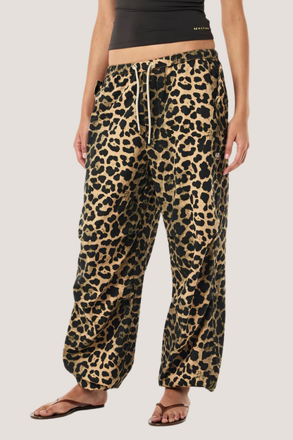Discovery Cotton Pant | Leopard Print