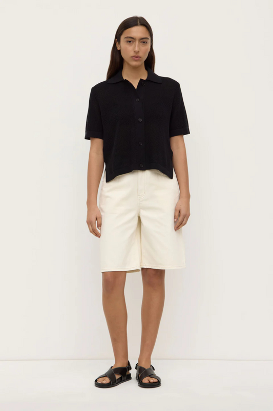 Kismet Knit Short Sleeve Shirt | Black