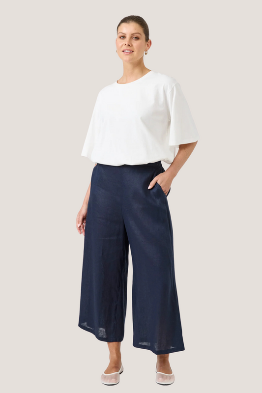 Studio Crop Pant | Navy