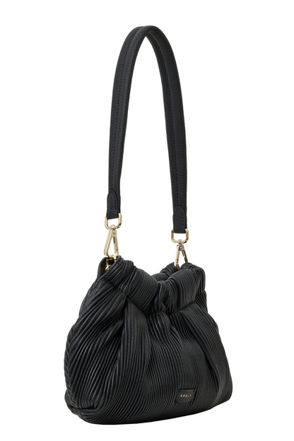 Alexis Shoulder Bag | Black Licorice Pleat