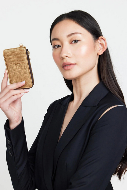 Winona Card Holder | Brushed Bronze