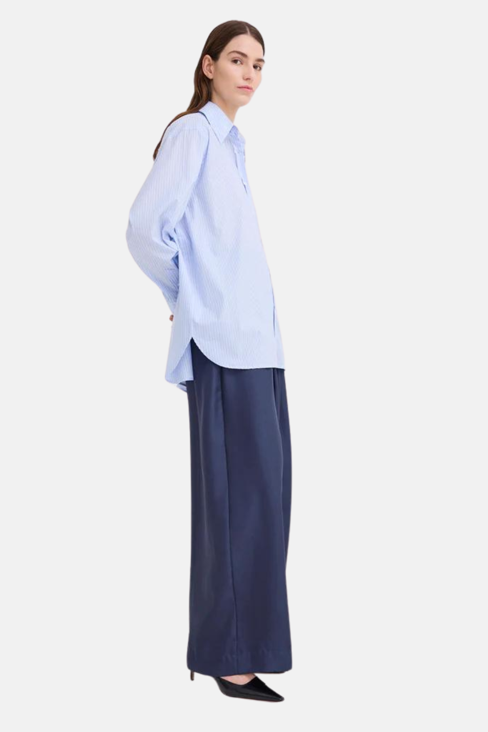 Robyn Shirt | Blue Twin Stripe