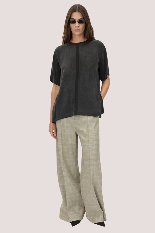 Allegro Satin Tee | Black