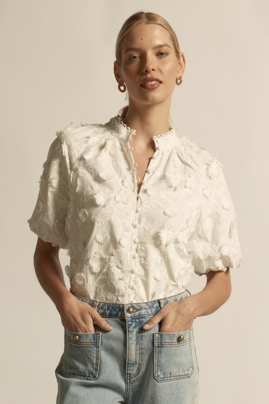 Solstice Top | Porcelain Broderie - PRE ORDER