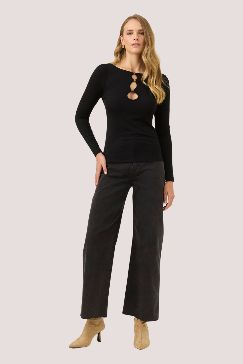 Naria Bead Top | Onyx