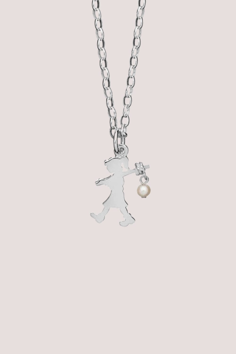 Girl With A Pearl Necklace 50cm | Silver