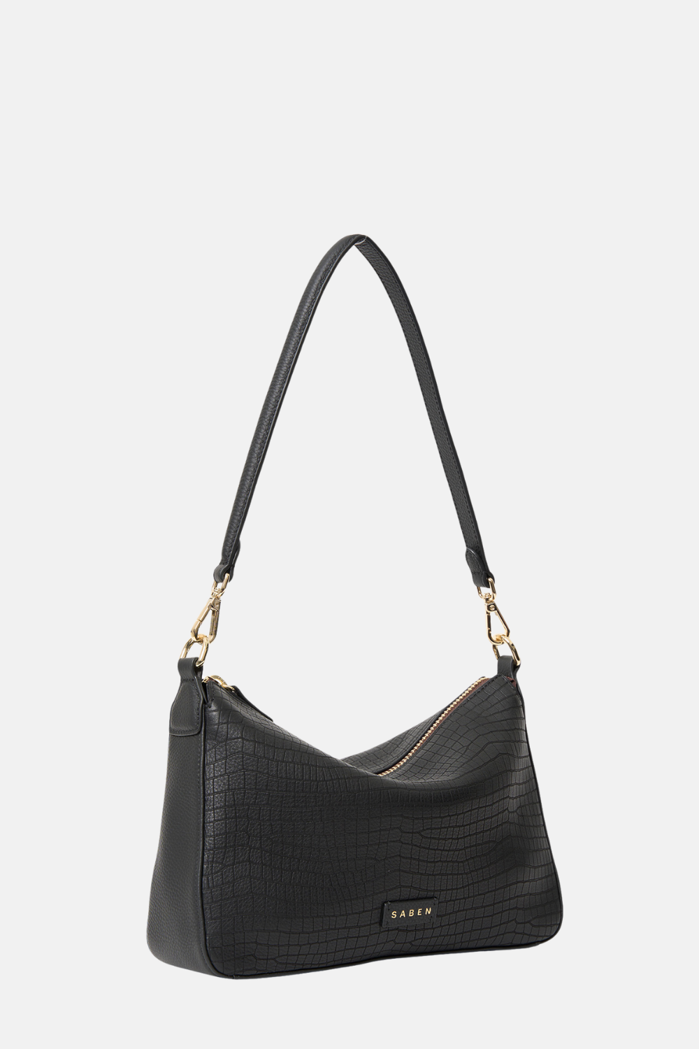 Dane Shoulder Bag | Black Luxe Emboss