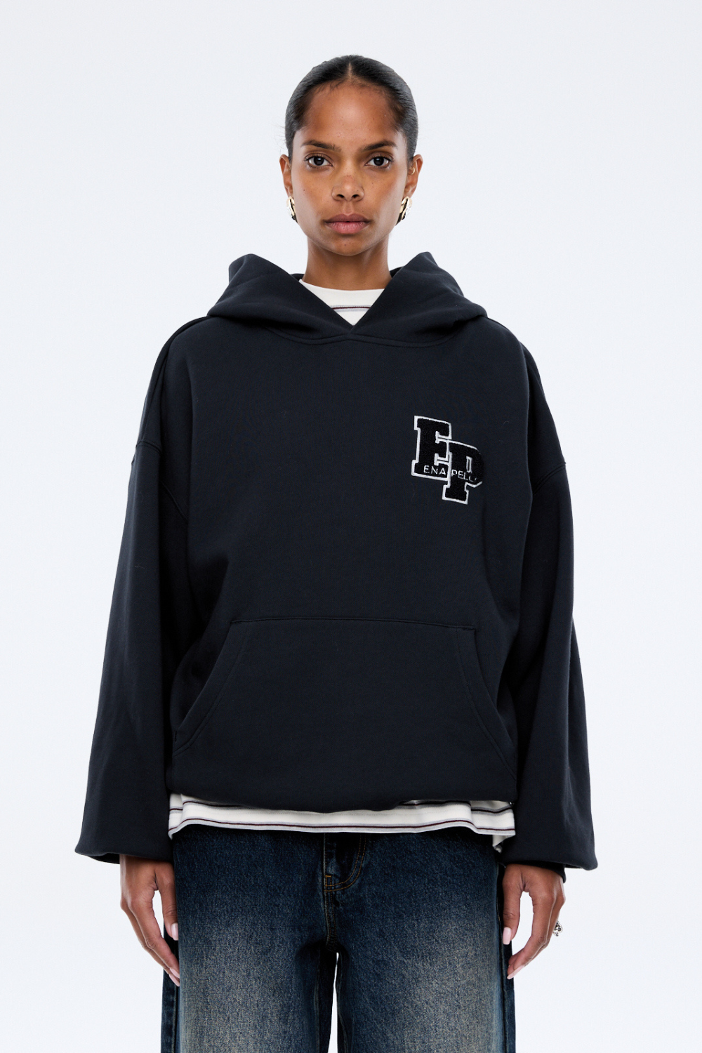 Cassie Oversized Hoodie | Washed Midnight