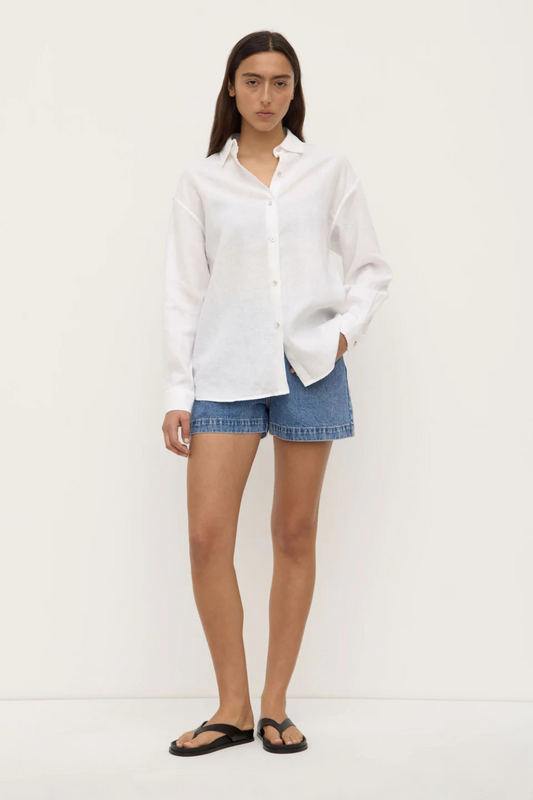 Everyday Linen Long Sleeve Shirt | White