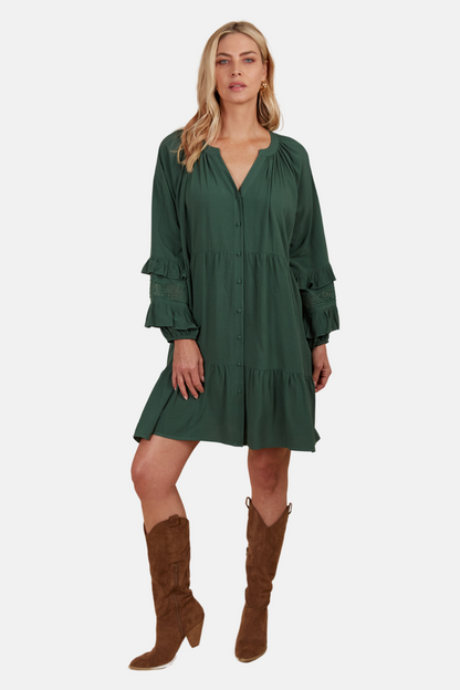 Aphrodite Relaxed Dress | Pine