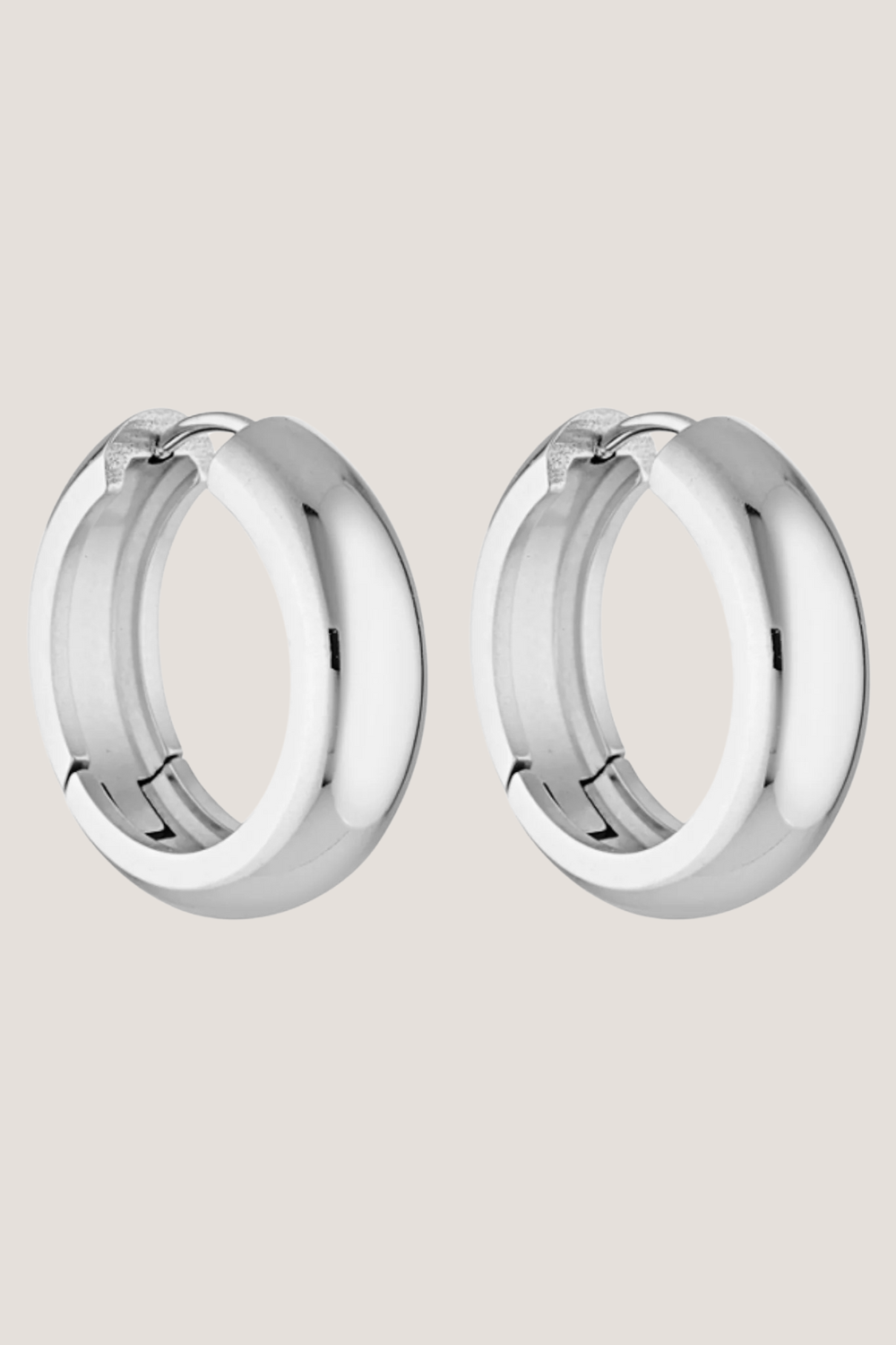 Petite Thick Huggies | White Gold | 25mm