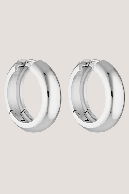Petite Thick Huggies | White Gold | 25mm