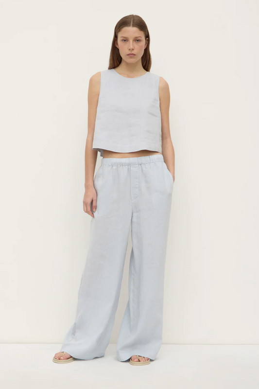 Estelle Linen Top | Cloud