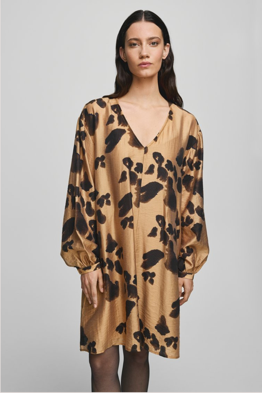 black long sleeve mini dress a line JOAH BROWN Cowl Back Long Sleeve Mini Dress | Black Modal