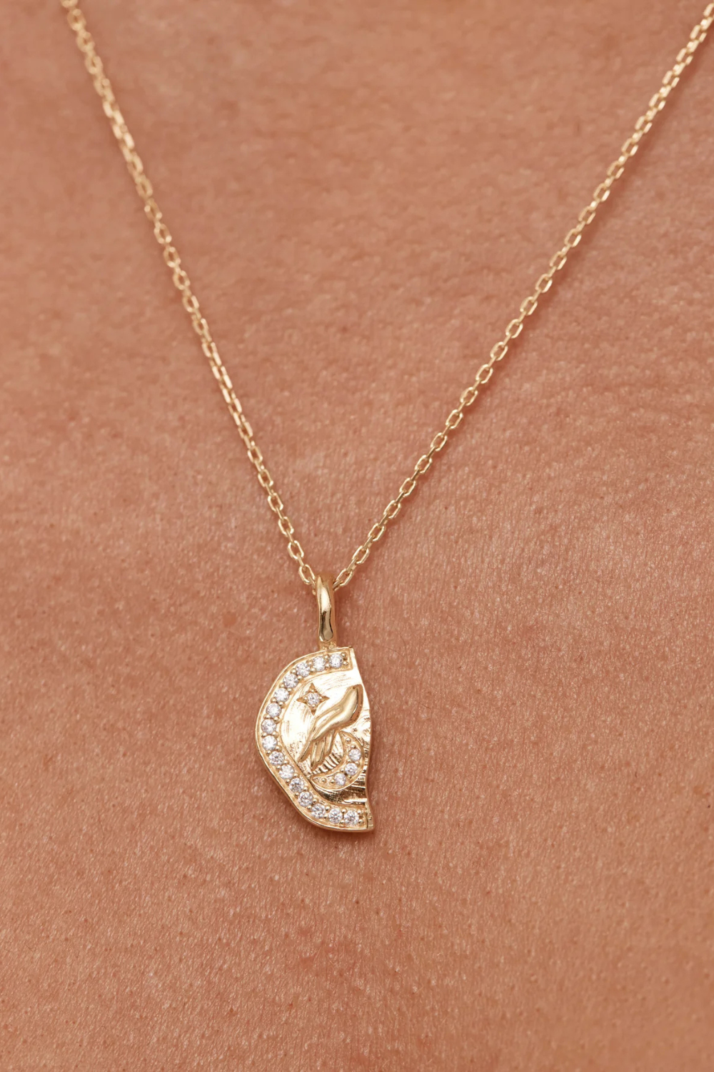 18k Gold Vermeil Together We Are Magic Necklace - My Moon