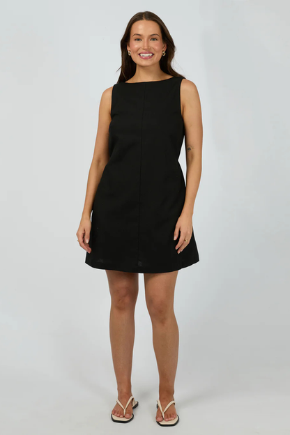 Tallow Tie Mini Dress | Black
