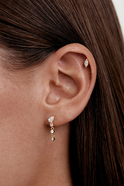 18k Gold Vermeil Guided By The Stars Drop Earrings