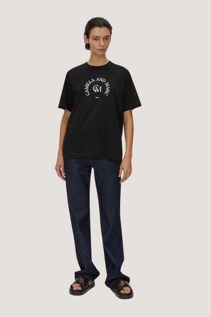 Karine Graphic Tee | Black