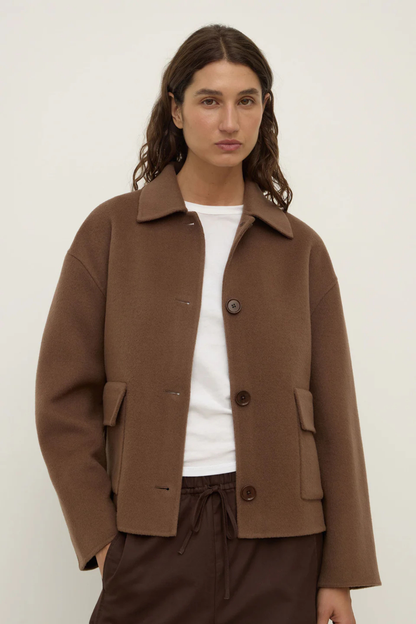 Mya Wool Jacket | Milk Chocolate