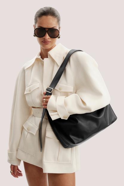 Sisa Shoulder Bag | Black Shine