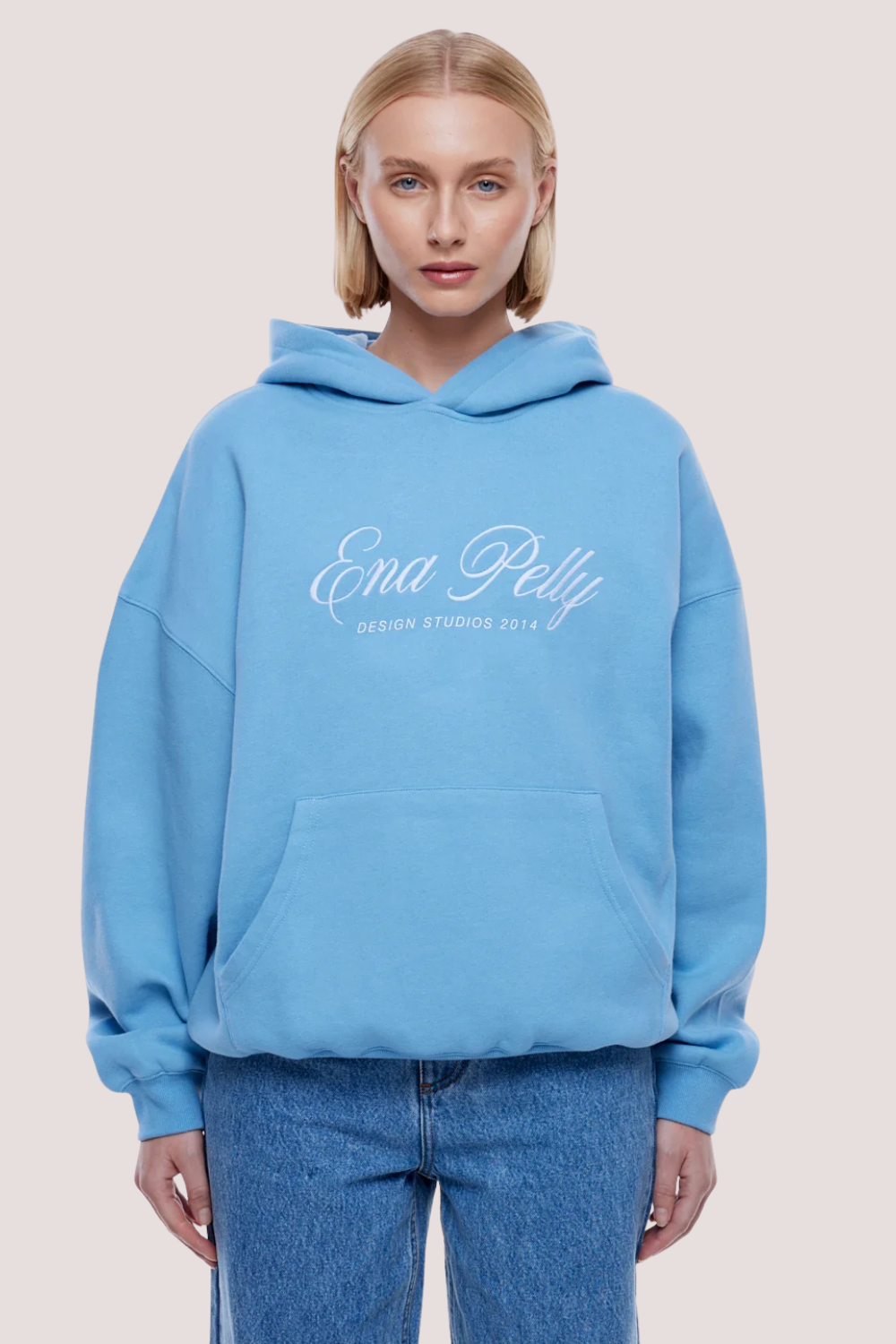 Cassie Oversized Hoodie | Cloud Blue