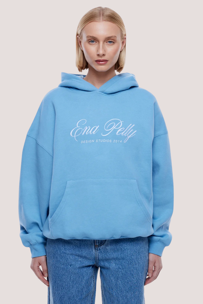 Cassie Oversized Hoodie | Cloud Blue