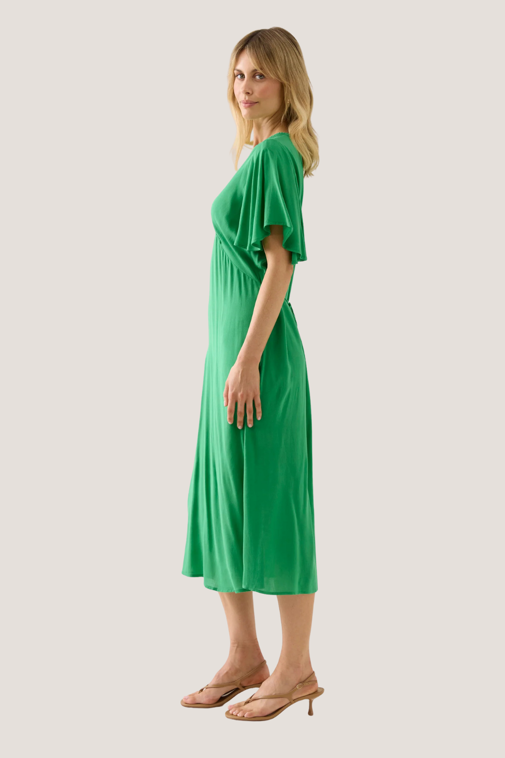 Oline Midi Dress | Green